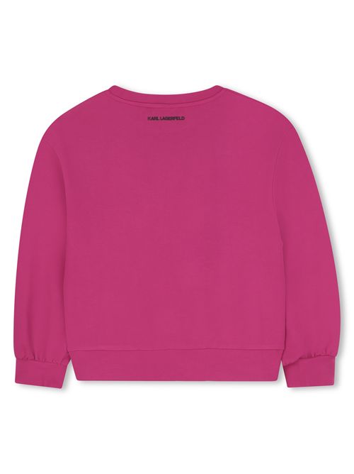Felpa con logo KARL LAGERFELD | Z30613FUCSIA